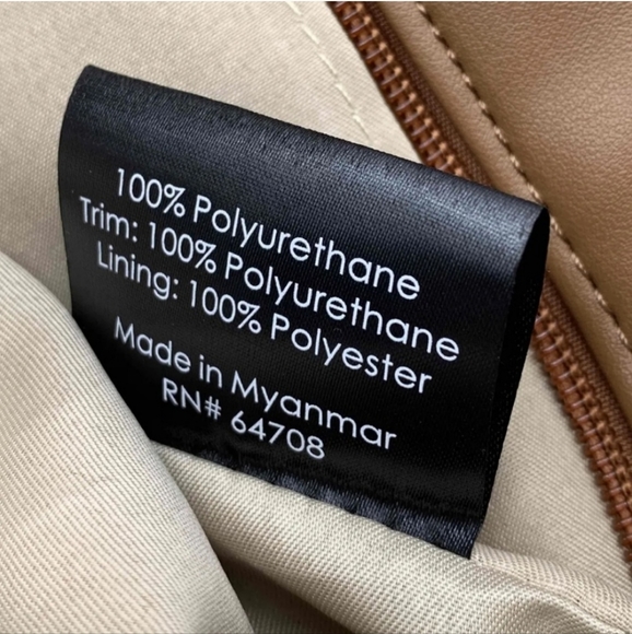 NWT Bella Russo faux leather tote brown/tan lots of room for stuff - Picture 3 of 8